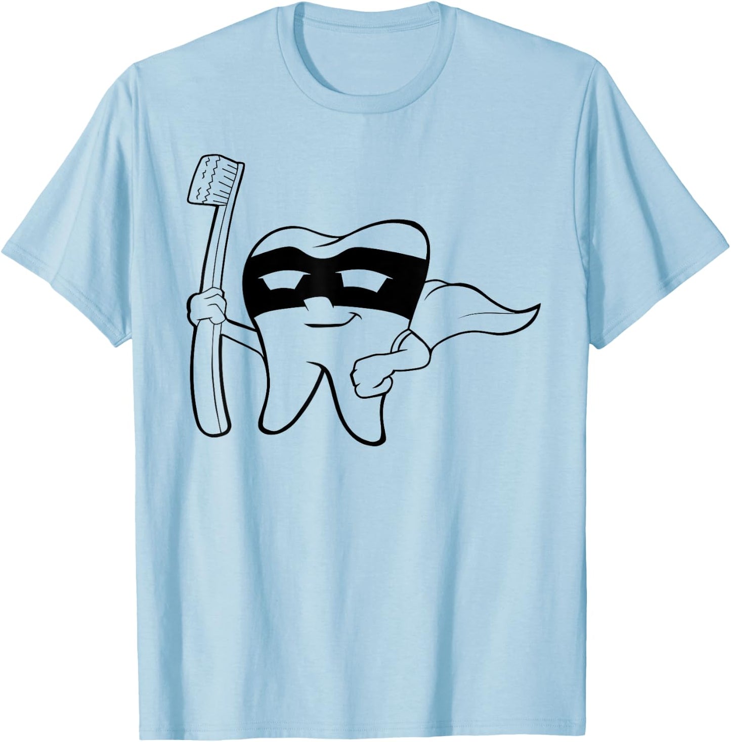 Super Hero Tooth Dental Babe Hygienist Lab Tech Cute T Shirt T-Shirt - T-Shirt | Light Blue