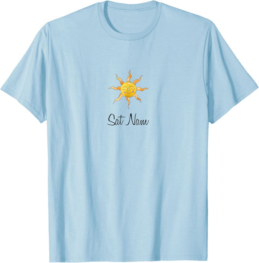 Cute Sat Nam Mantra Kundalini Yoga Lover Gift T-Shirt - T-Shirt | Light Blue