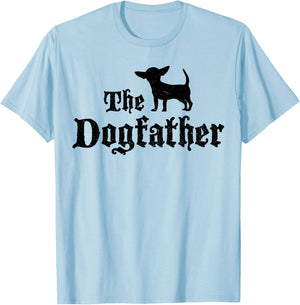 Funny Chiweenie Dog Father Dad Chiweenie Owner Gift Men Women T-Shirt - T-Shirt | Light Blue