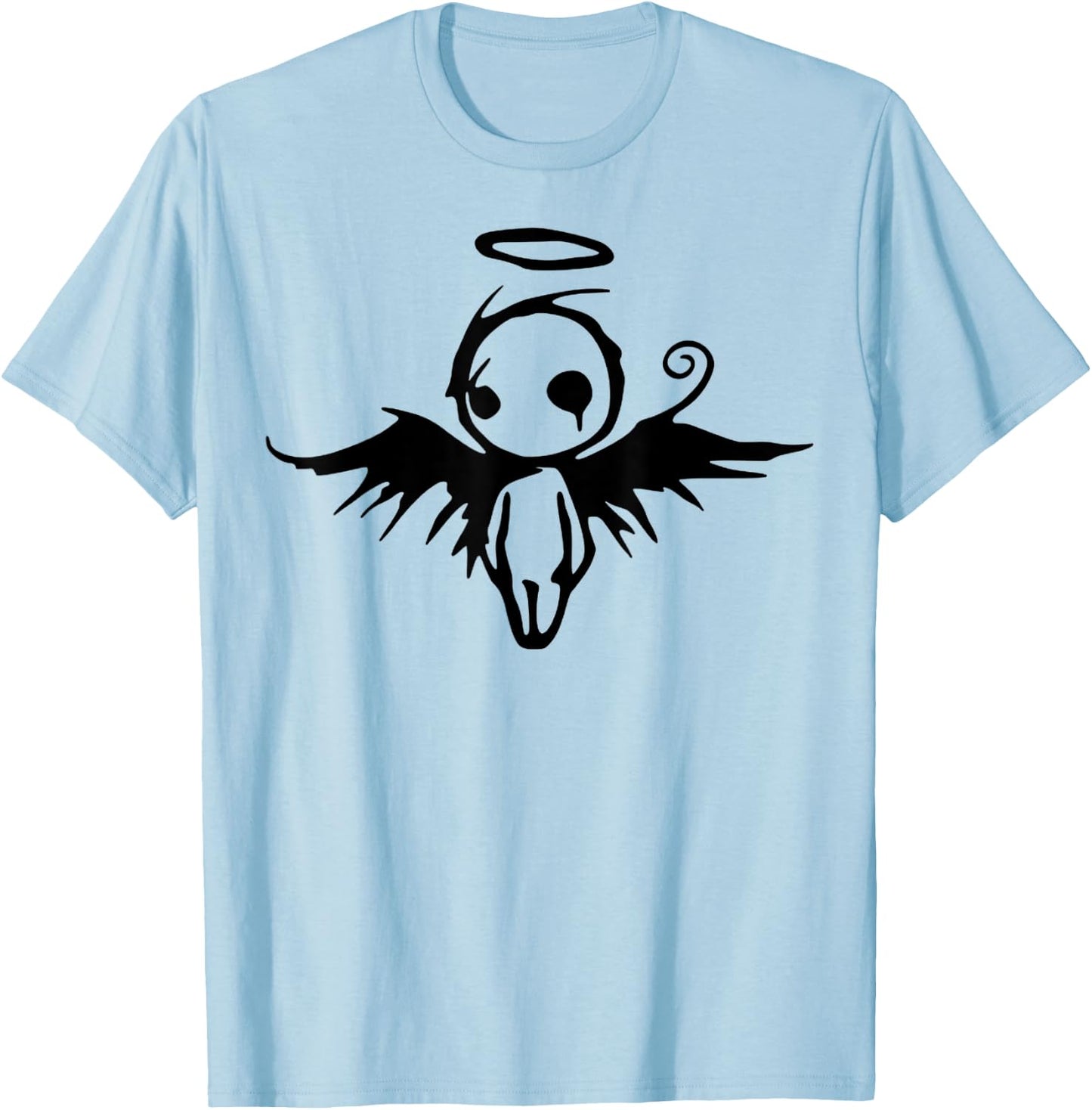 Cute Angel Vintage Couple Matching Halloween Party Costume T-Shirt - T-Shirt | Light Blue