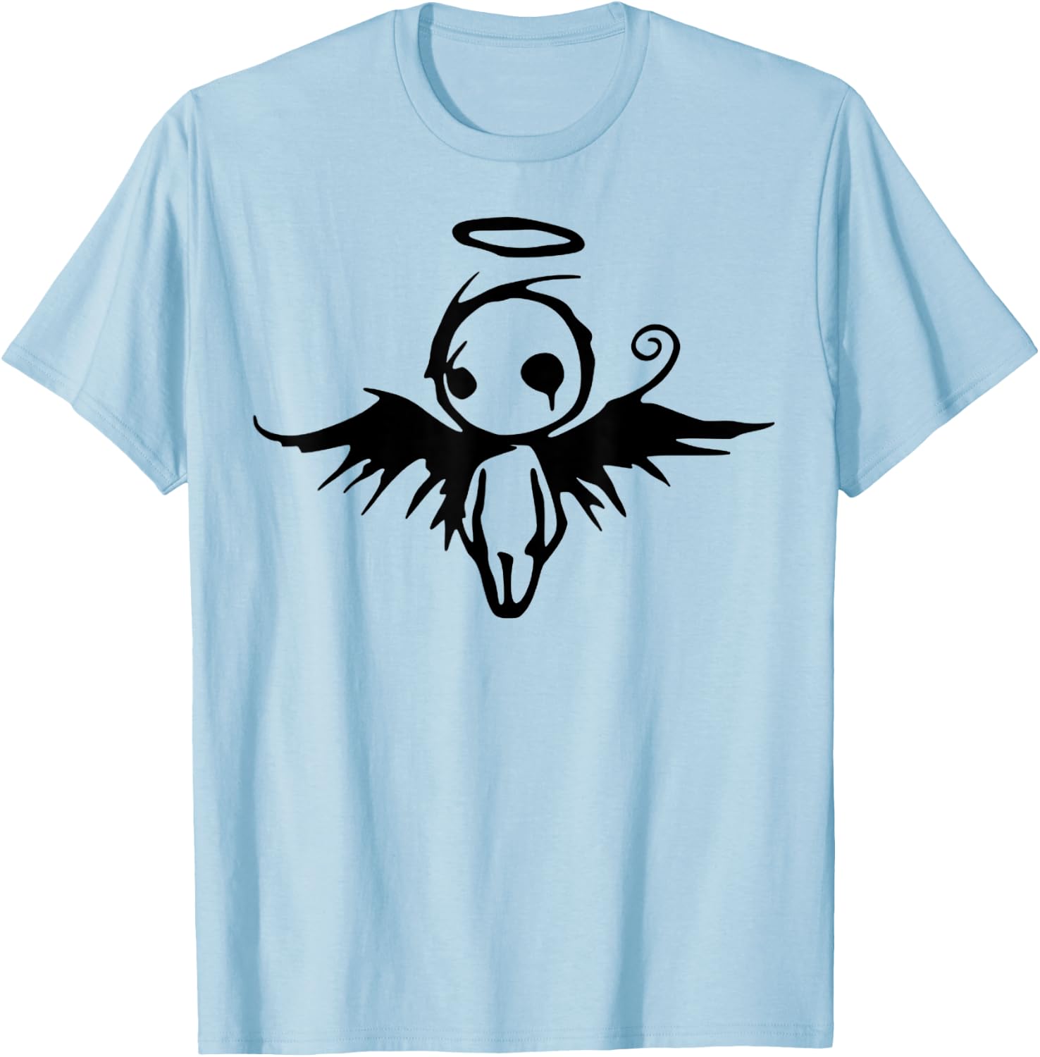Cute Angel Vintage Couple Matching Halloween Party Costume T-Shirt - T-Shirt | Light Blue