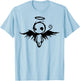 Cute Angel Vintage Couple Matching Halloween Party Costume T-Shirt - T-Shirt | Light Blue