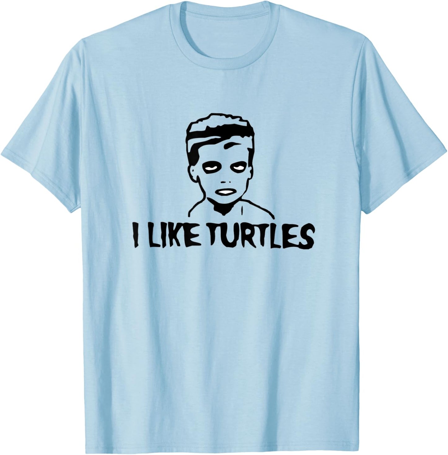 I Like Turtles Johnathan The Zombie T-Shirt - T-Shirt | Light Blue