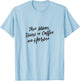Coffee and Horse Lover Mothers Day Equestrian Mom Women Gift T-Shirt - T-Shirt | Light Blue