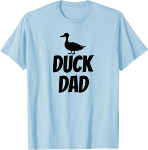 Duck Dad - Funny Cute Duck Pet Shirt Black T-Shirt - T-Shirt | Light Blue