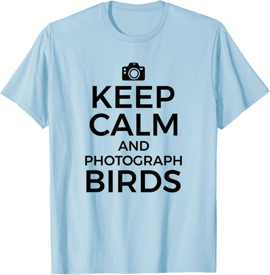 Bird Photographer Funny Shirt Gift Wildlife Photography T-Shirt - T-Shirt | Light Blue