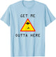 Get Me Outta Here UFO Sci-fi T-Shirt - T-Shirt | Light Blue
