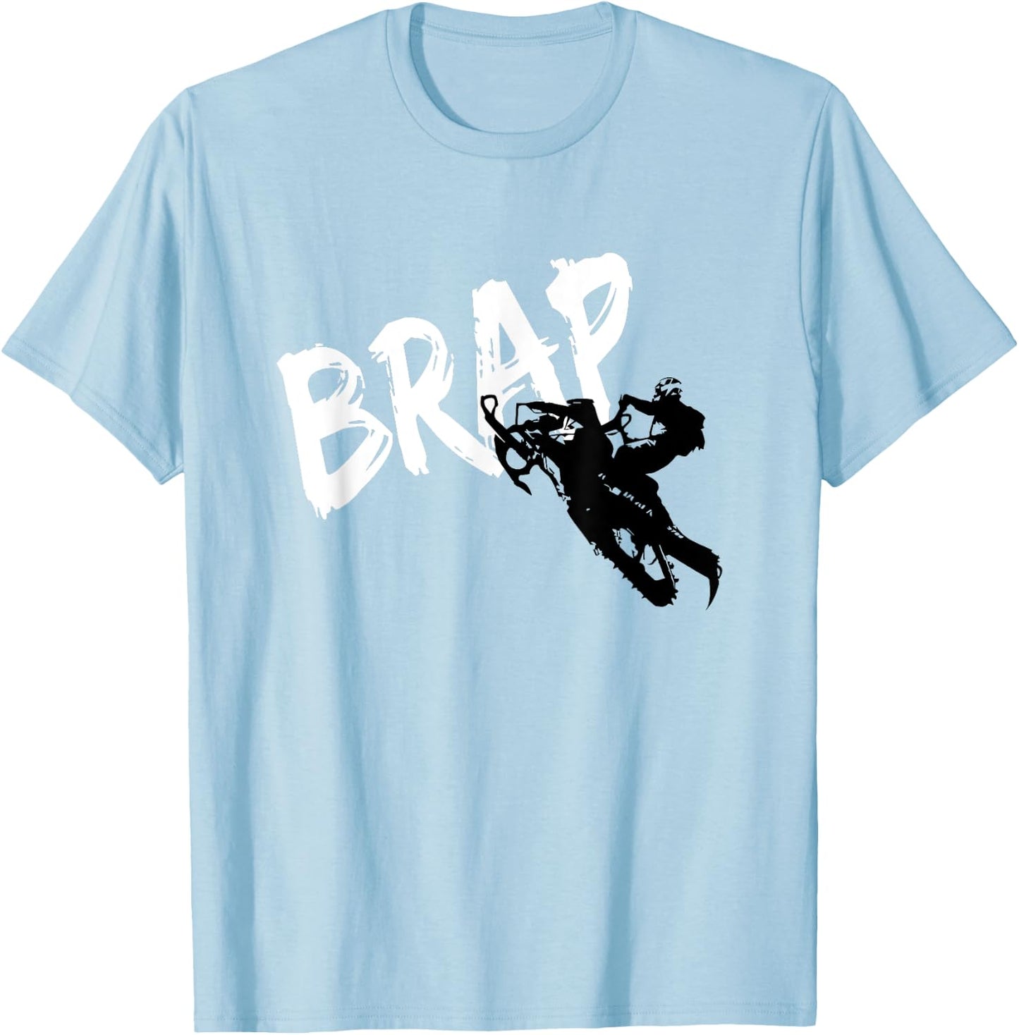 Snowmobile Brap Snowmobile T-Shirt - T-Shirt | Light Blue
