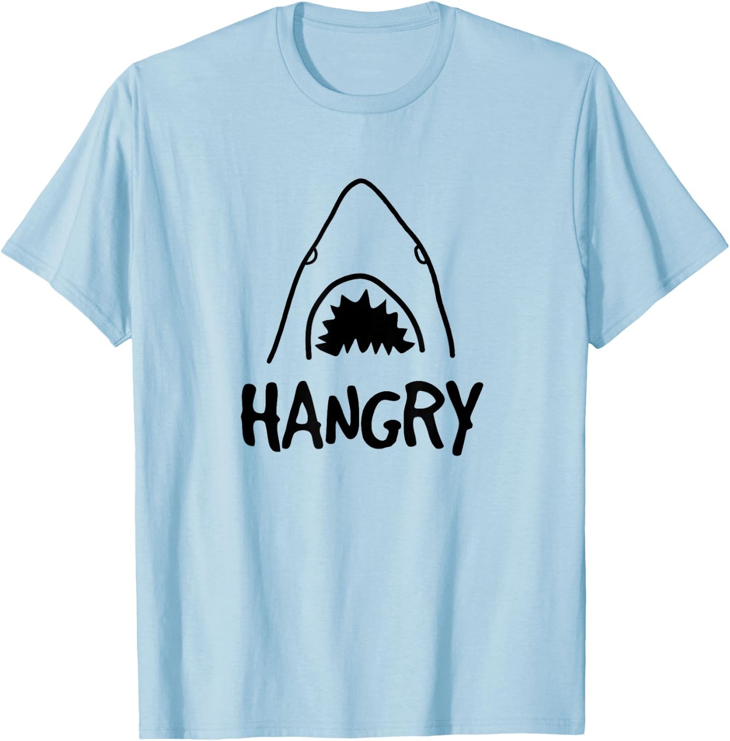 Hangry Shark T-Shirt - T-Shirt | Light Blue