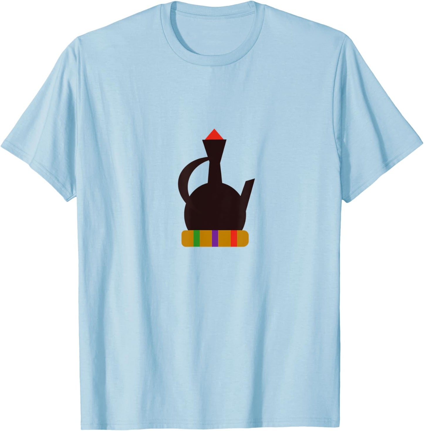 Jebena Ethiopian Coffee T-Shirt - T-Shirt | Light Blue