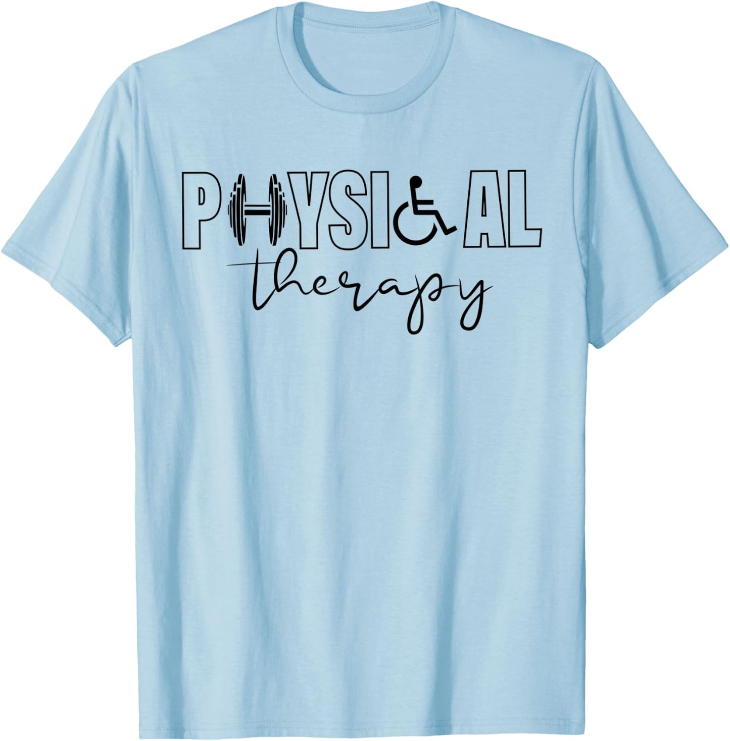 Physical Therapy Therapist Shirt National PT Month T-Shirt - T-Shirt | Light Blue