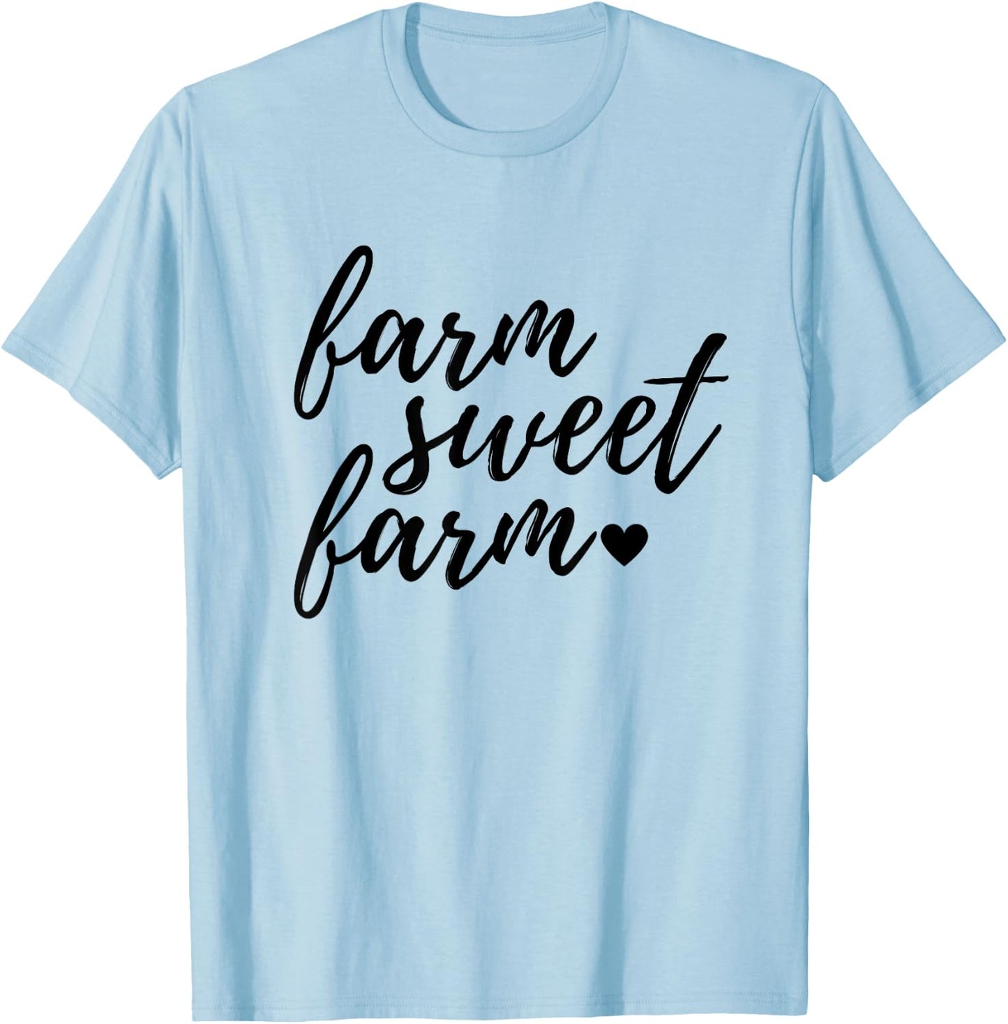 Women's Farm Sweet Farm Farmer Girl Shirt T-Shirt - T-Shirt | Light Blue