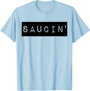 Saucin Hip Hop Accessories Kids Women Men Dance DJ T-Shirt - T-Shirt | Light Blue