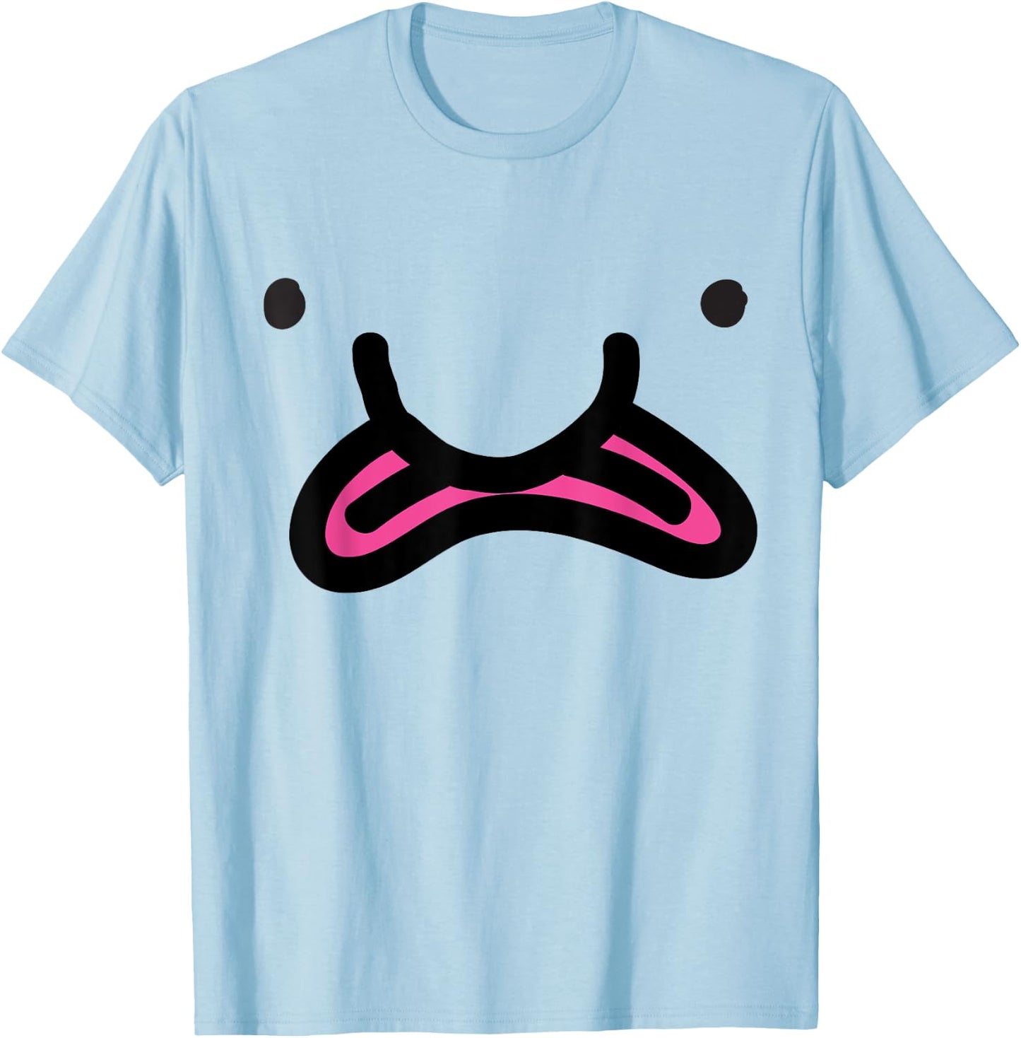 Blobfish Face Shirt | Meme Kids Shirts Gifts T-Shirt - T-Shirt | Light Blue