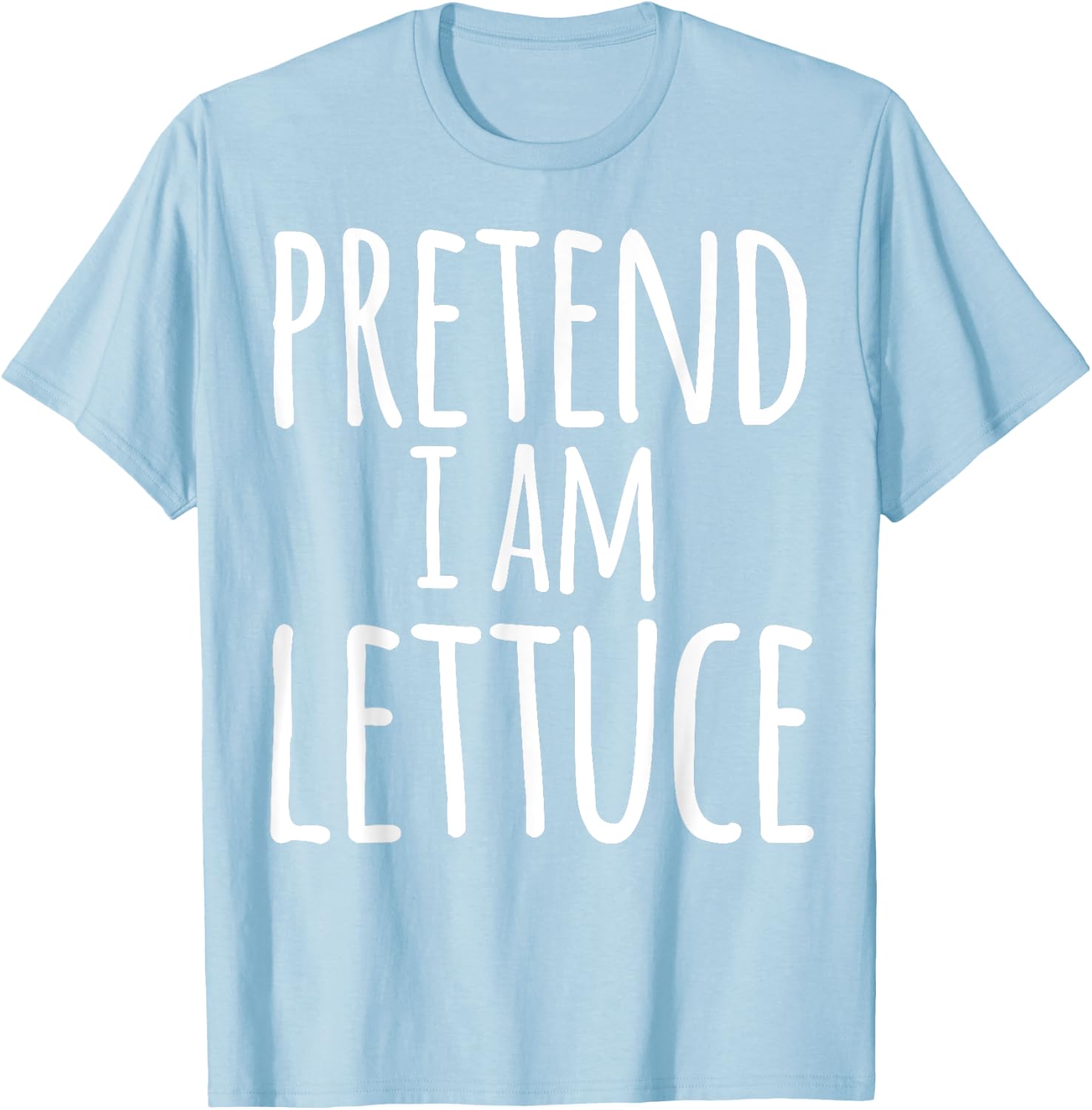 Funny Easy Lazy Halloween PRETEND I AM LETTUCE Costume T-Shirt - T-Shirt | Light Blue