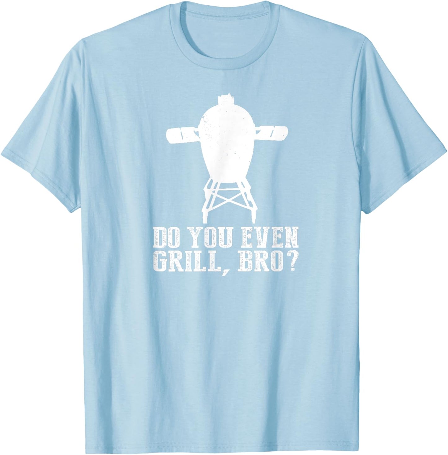 Funny BBQ Grilling Big Egg Smoker Accessories Fan T Shirts T-Shirt - T-Shirt | Light Blue