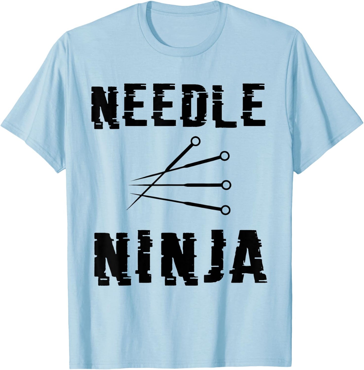 Needle Ninja Funny Acupuncture Acupuncturist Gift T-Shirt - T-Shirt | Light Blue