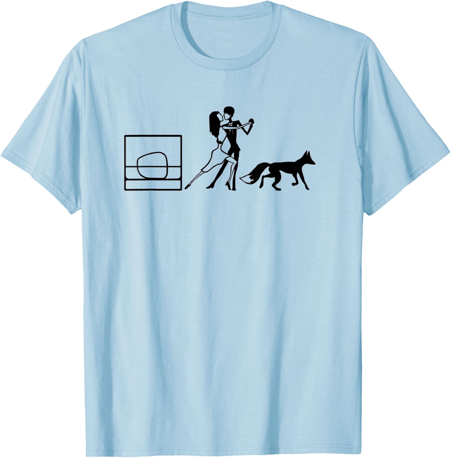 Whiskey Tango Foxtrot (WTF) Black Graphic T-Shirt - T-Shirt | Light Blue