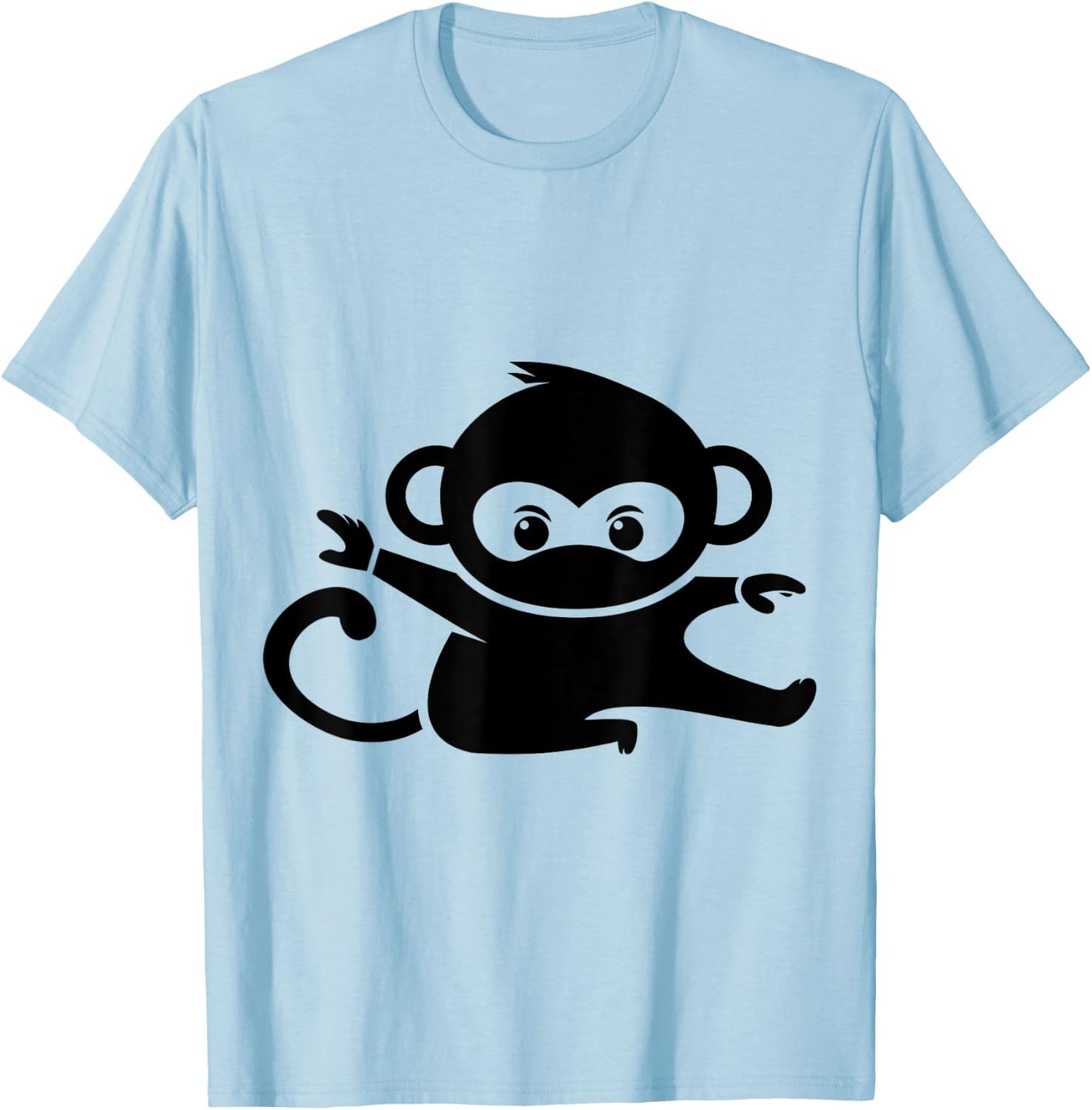Ninja Monkey T-Shirt - T-Shirt | Light Blue