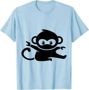 Ninja Monkey T-Shirt - T-Shirt | Light Blue