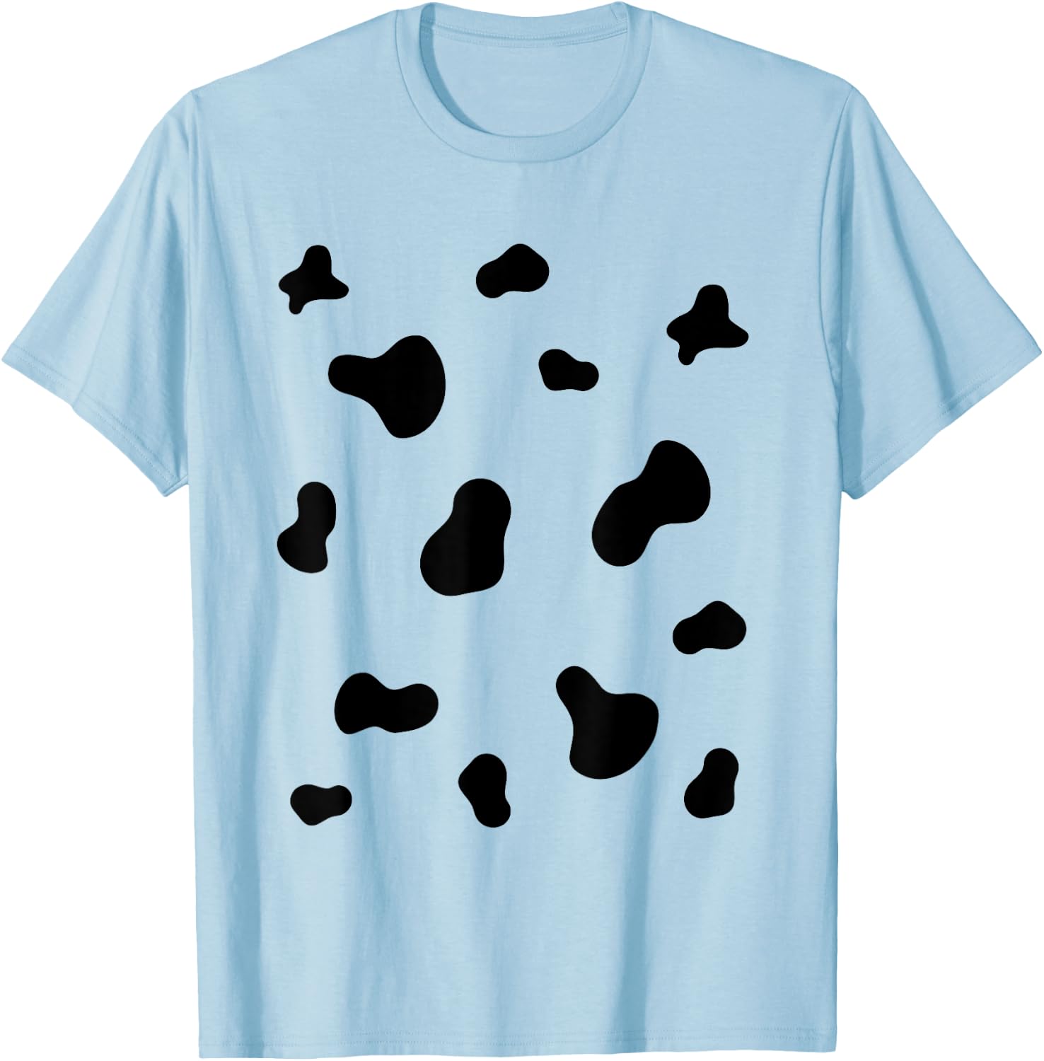 Cute Dalmatian Halloween Costume Dog Black Spots Pattern Men Women Kids T-Shirt - T-Shirt | Light Blue