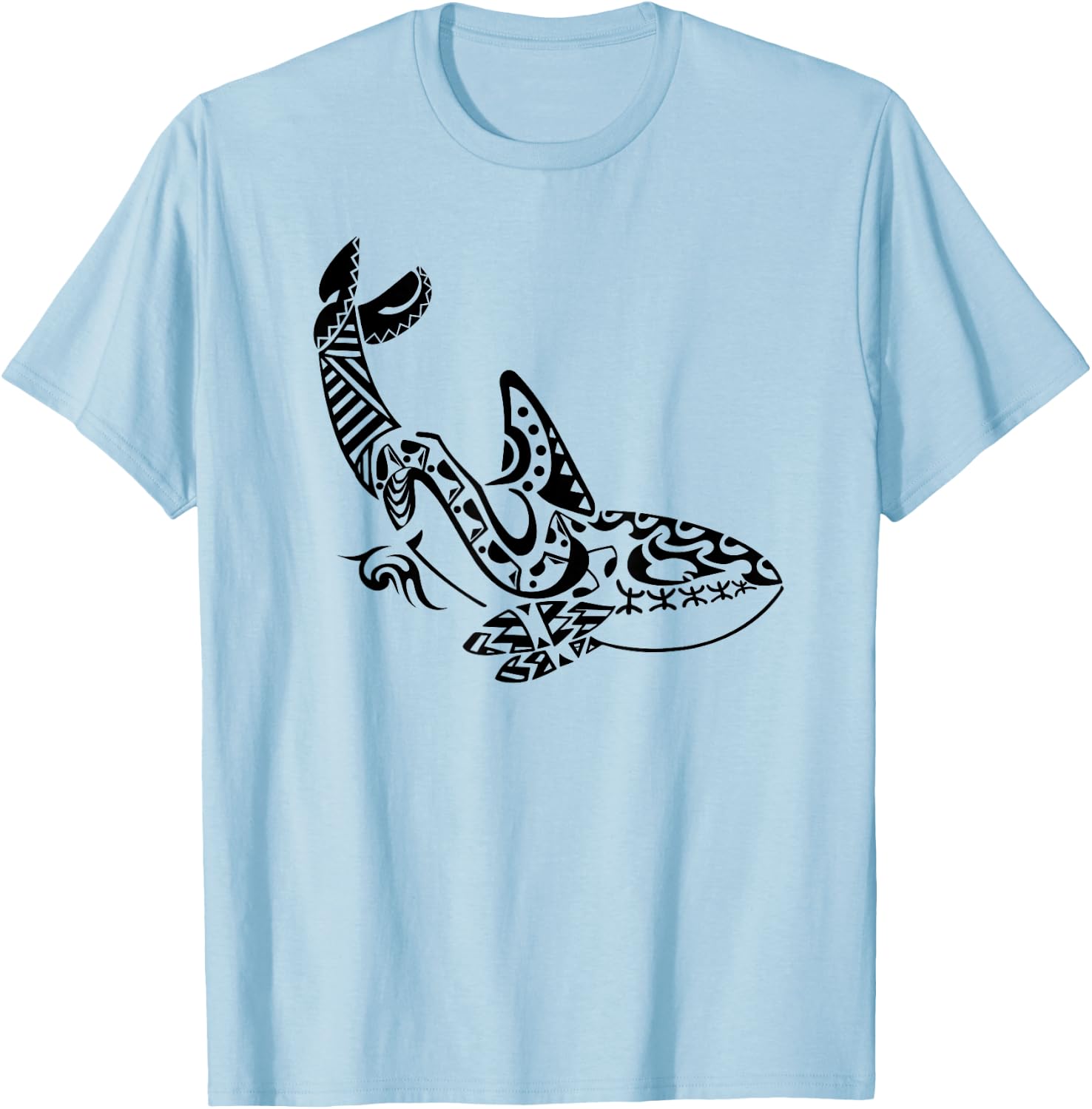 Orca Maori Polynesian Tattoo Dolphin Scuba Diving Diving T-Shirt - T-Shirt | Light Blue