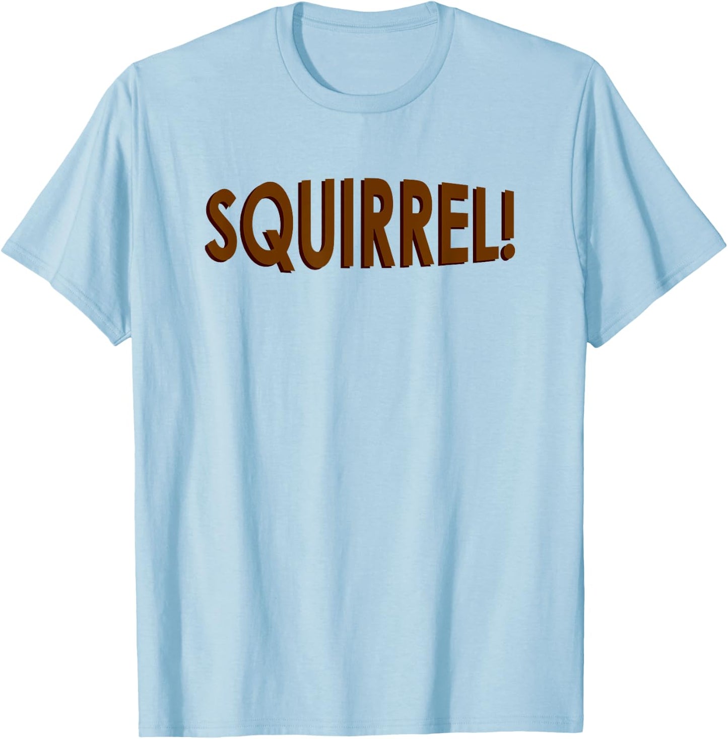 Squirrel! (with Back Design) Christmas Squirrel Aunt Bethany T-Shirt - T-Shirt | Light Blue