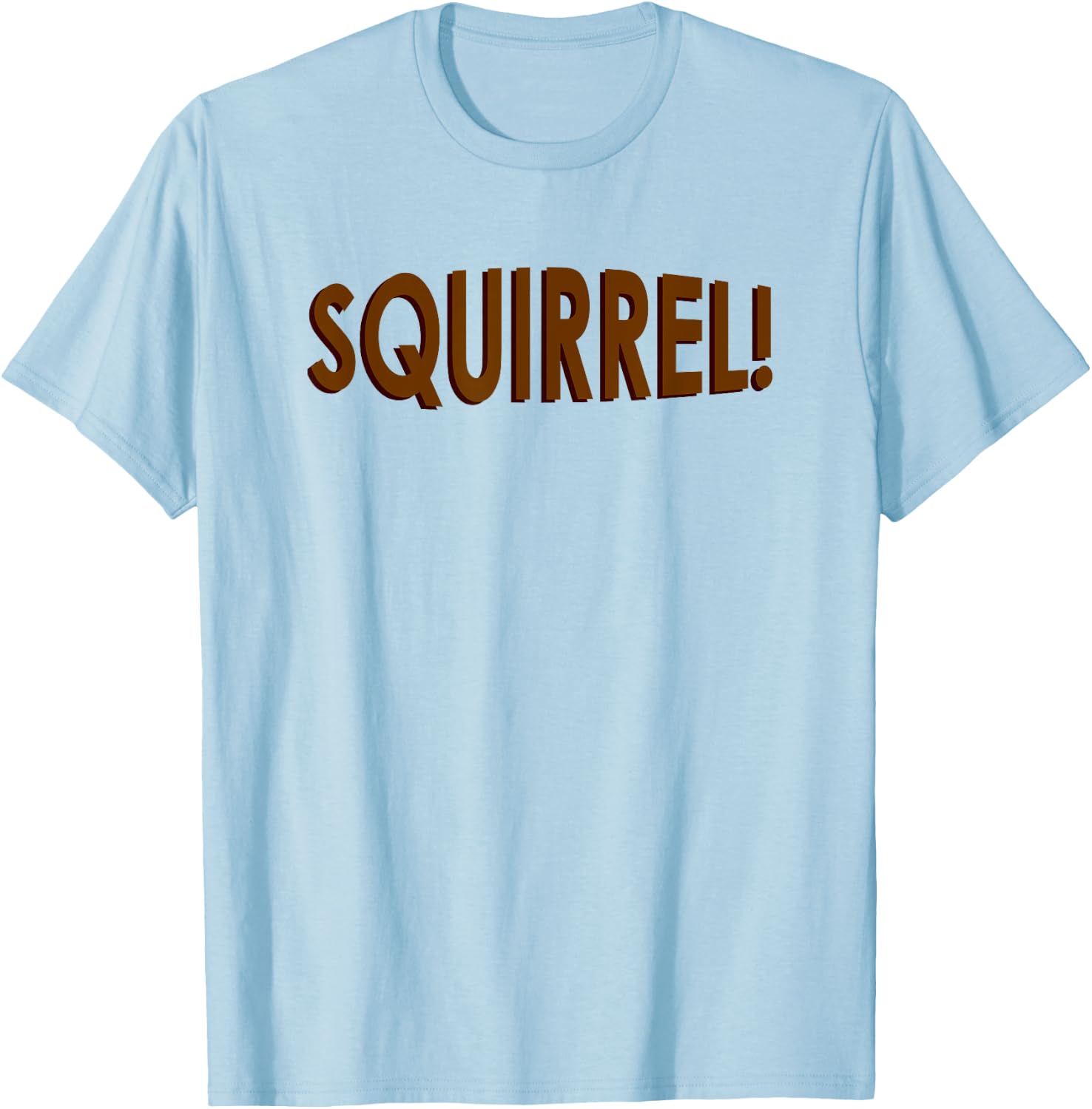 Squirrel! (with Back Design) Christmas Squirrel Aunt Bethany T-Shirt - T-Shirt | Light Blue
