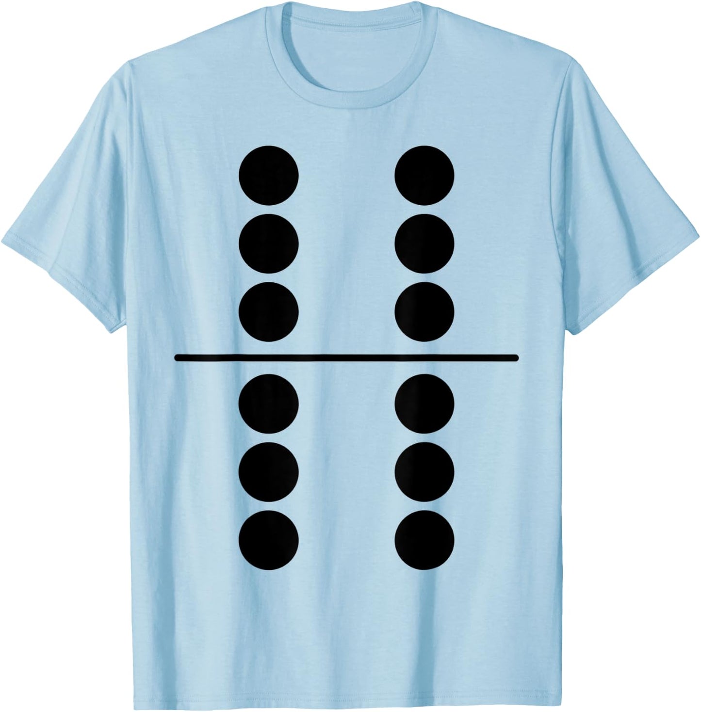 Domino 6 6 Family Matching Easy Group Halloween Costume T-Shirt - T-Shirt | Light Blue
