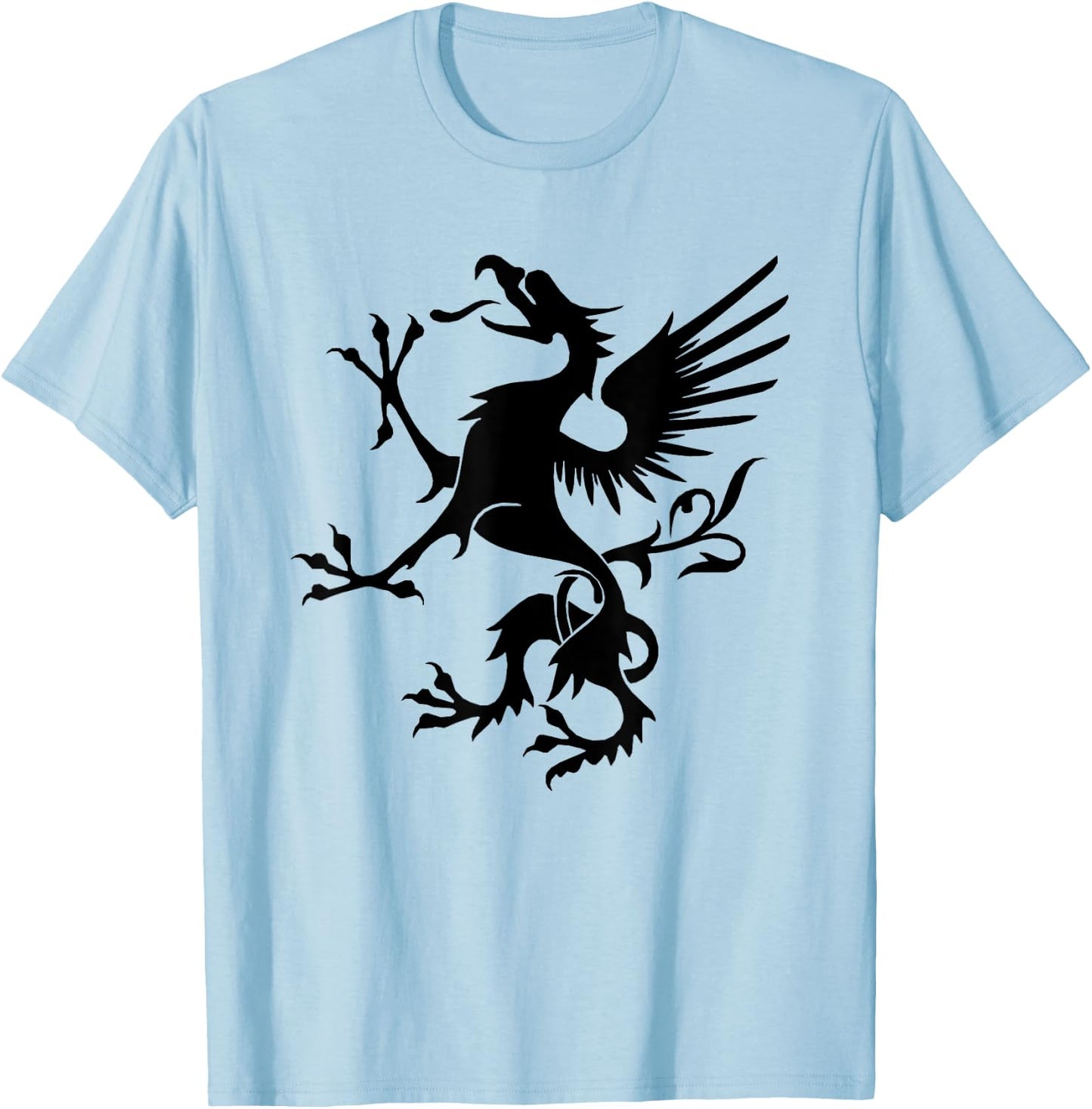 Snallygaster American Folklore Maryland Dragon T-Shirt - T-Shirt | Light Blue