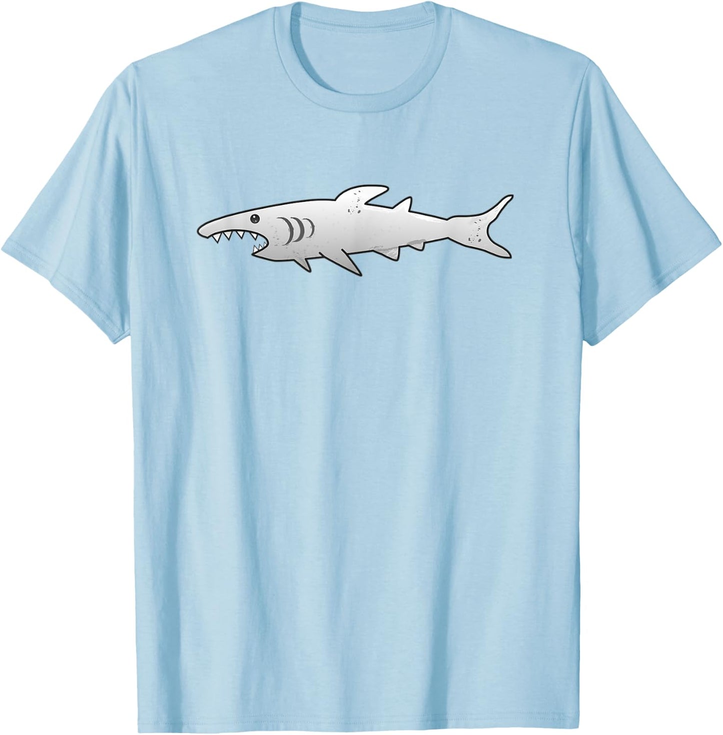 Funny Shark Cartoon Gift Diver Fishes Underwater T-Shirt - T-Shirt | Light Blue