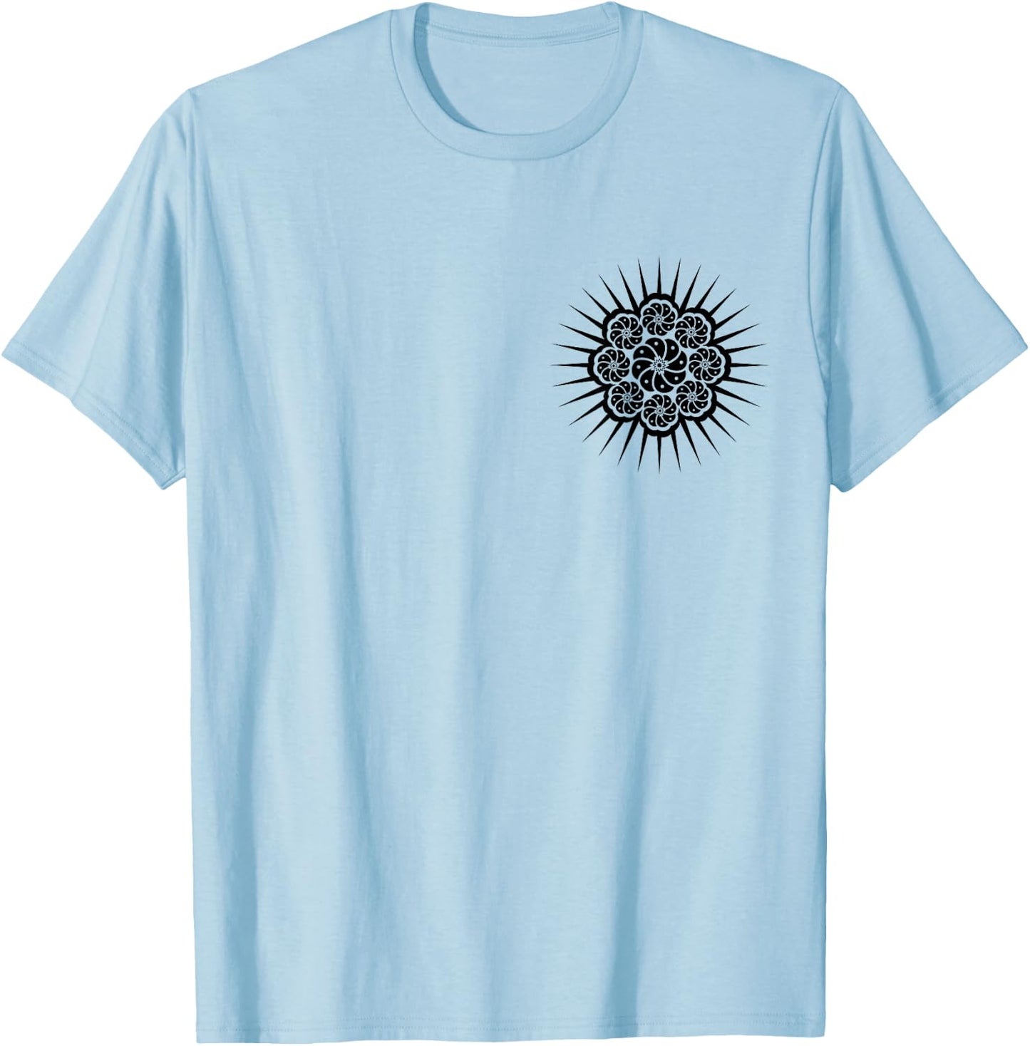 Peyote Cactus Symbol Mandala Lophophora Williamsii Desert T-Shirt - T-Shirt | Light Blue