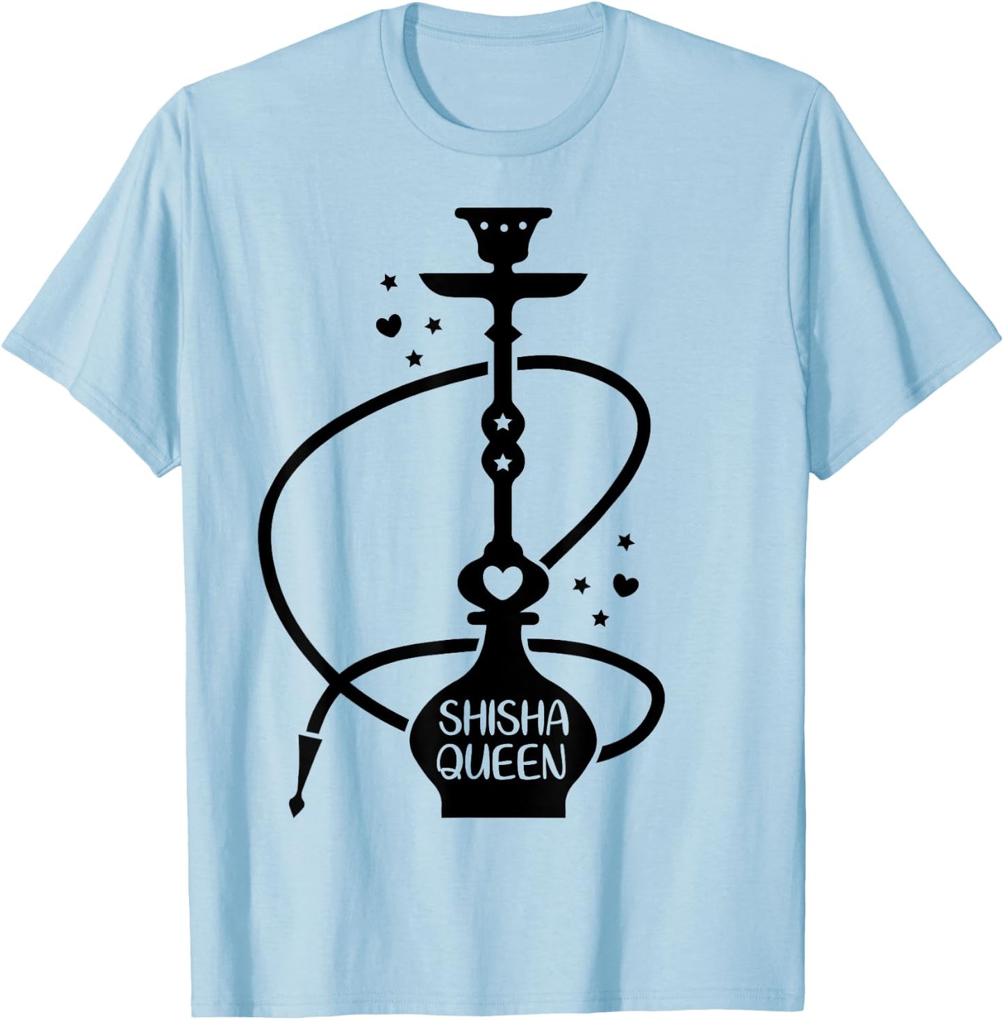 Hookah Lovers Shisha Queen T-Shirt - T-Shirt | Light Blue