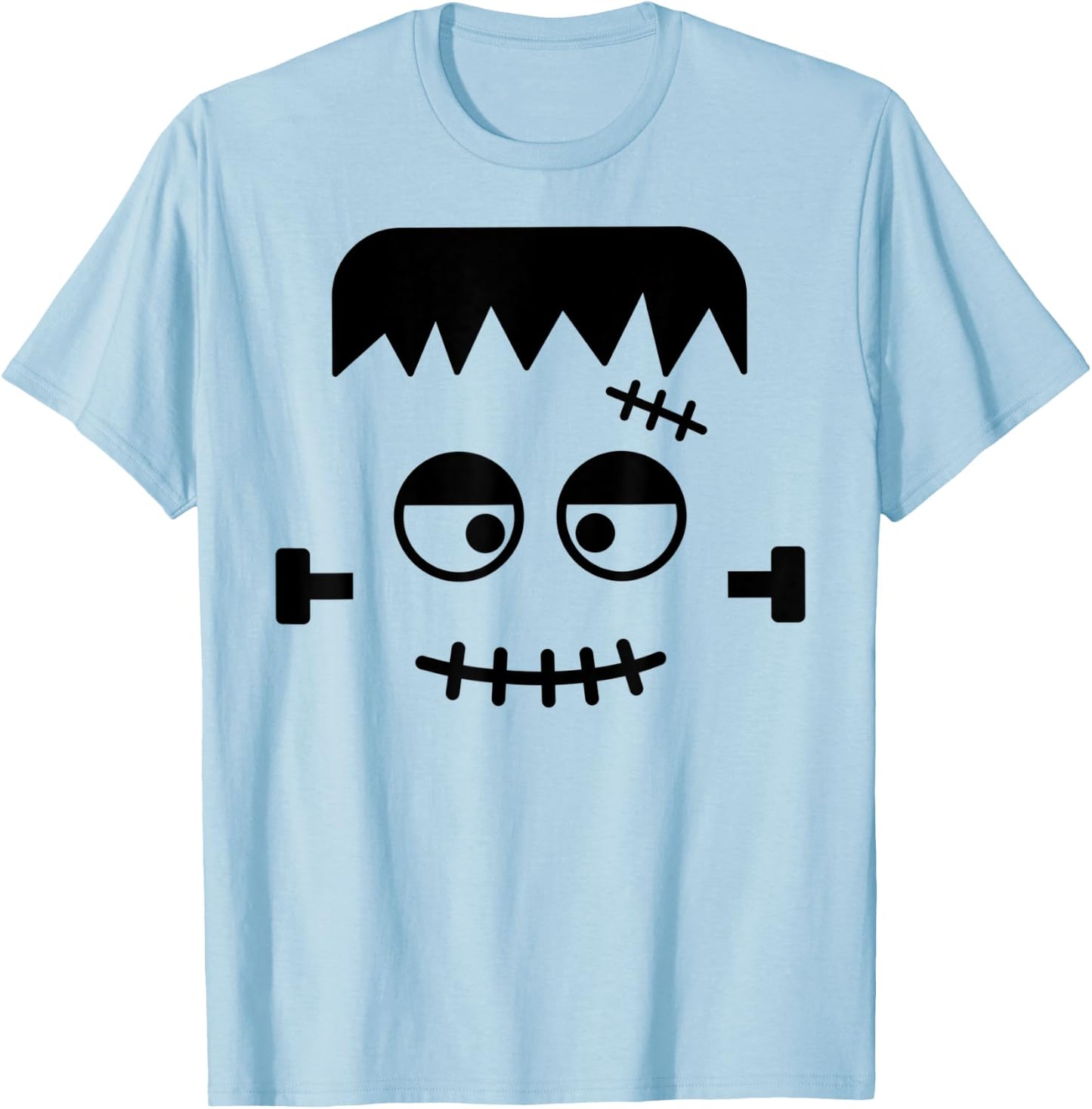 Family Costumes for Halloween | Cute Frankenstein Monster T-Shirt - T-Shirt | Light Blue