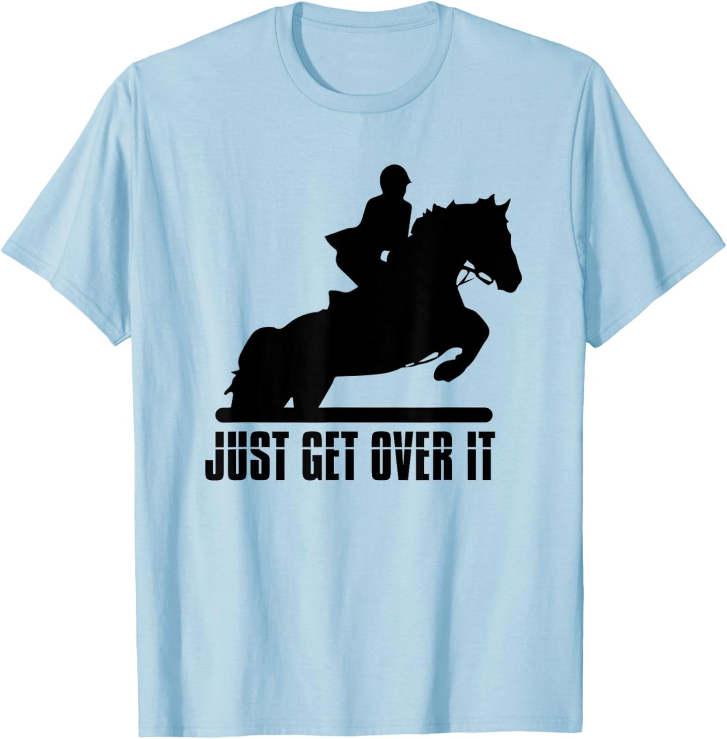 English Riding Hunter Jumper Horse Riding T-Shirt - T-Shirt | Light Blue