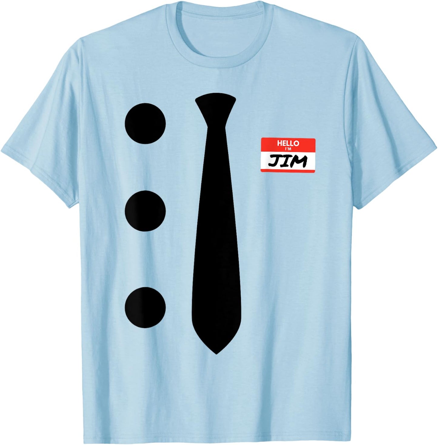 3 Hole Punch Jim Costume T-Shirt - T-Shirt | Light Blue