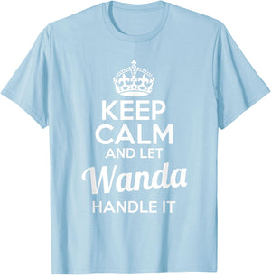Wanda Keep Calm and Let Wanda Handle It T-Shirt - T-Shirt | Light Blue