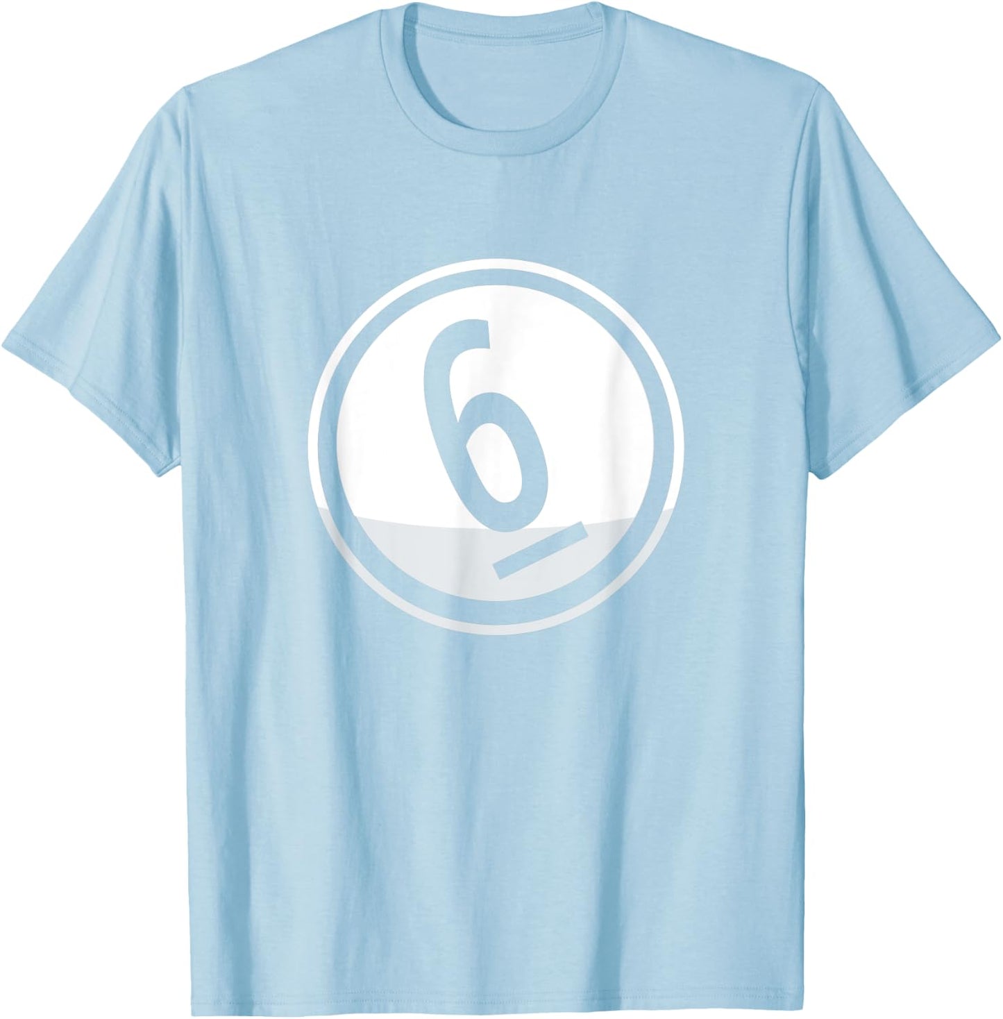 Matching Halloween Costume Set Billiard Balls 6 Ball Only T-Shirt - T-Shirt | Light Blue
