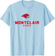 Montclair State University Red Hawks Stacked Logo T-Shirt - T-Shirt | Light Blue