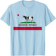 California Style Wisconsin State Flag T-Shirt - T-Shirt | Light Blue