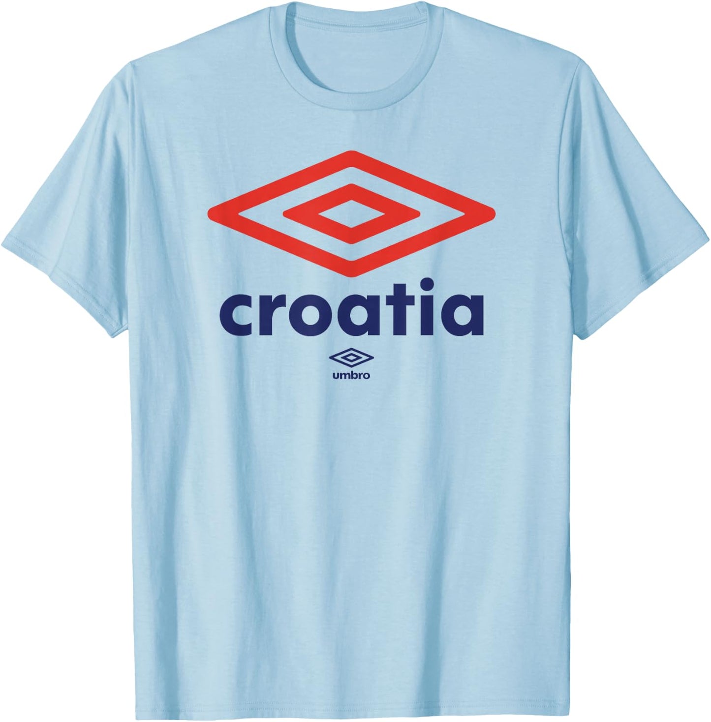 Umbro International Soccer Diamond Croatia Logo T-Shirt - T-Shirt | Light Blue