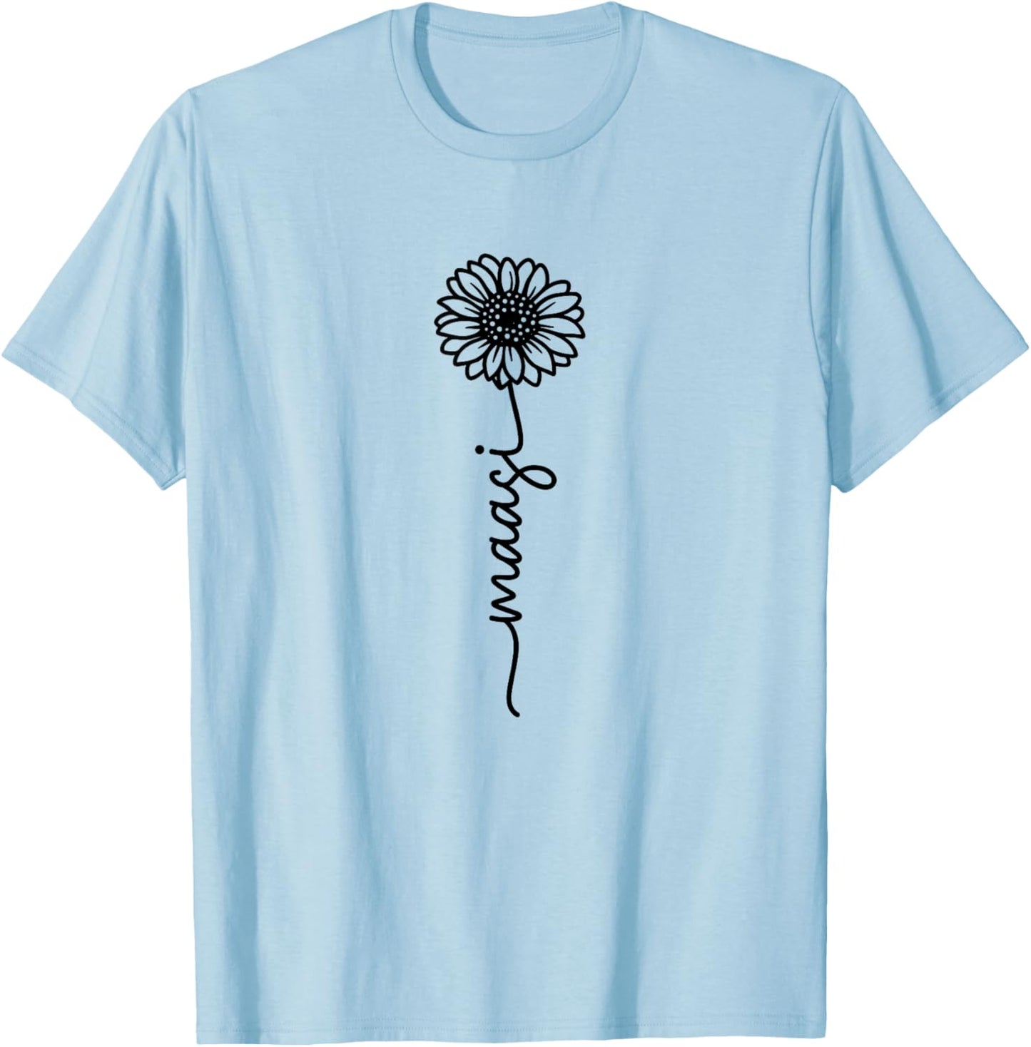 Maasi Flower T-Shirt - T-Shirt | Light Blue