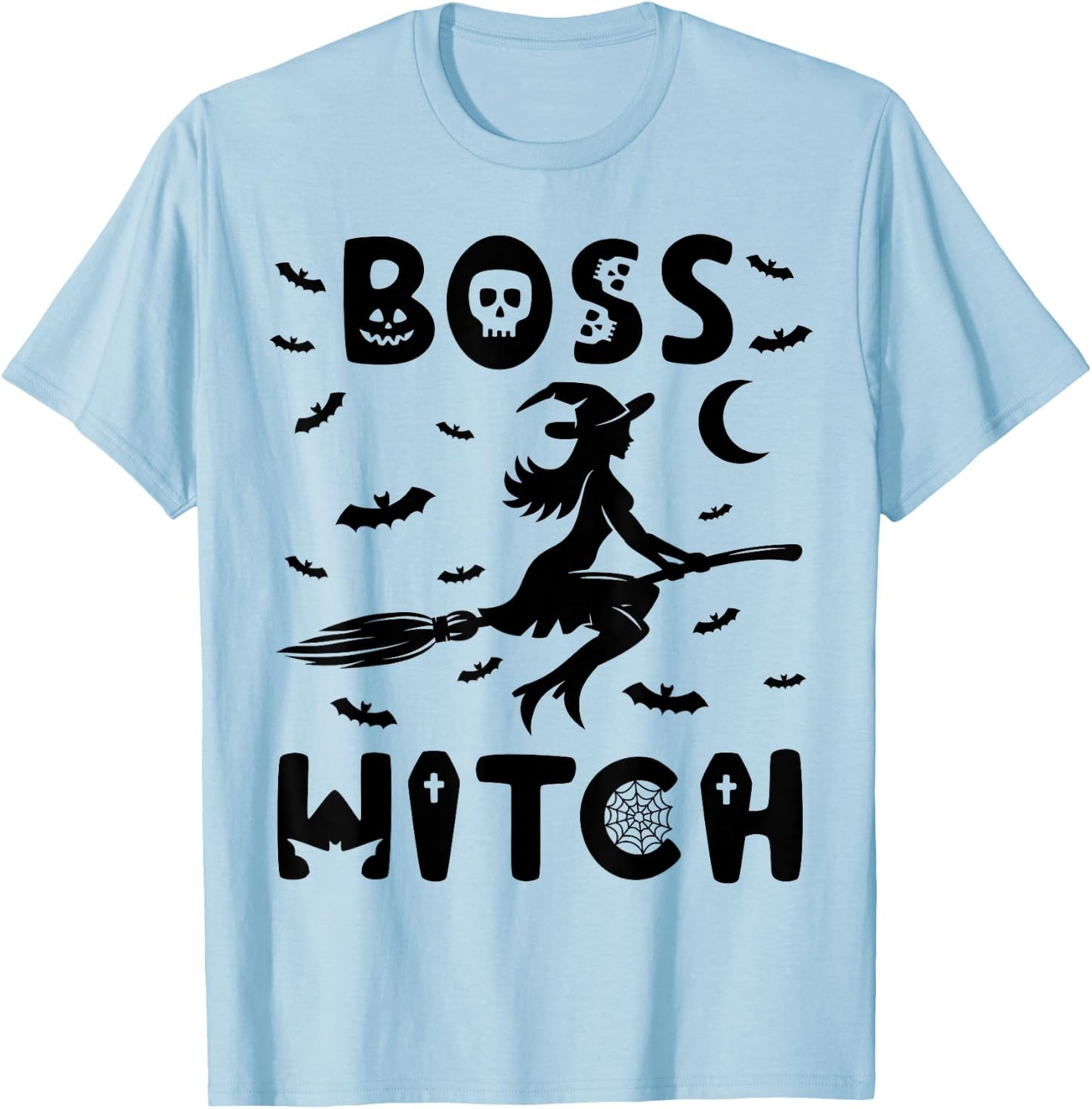 Boss Witch - Funny Halloween T-Shirt - T-Shirt | Light Blue