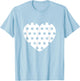 Polka Dots Heart T-Shirt - T-Shirt | Light Blue