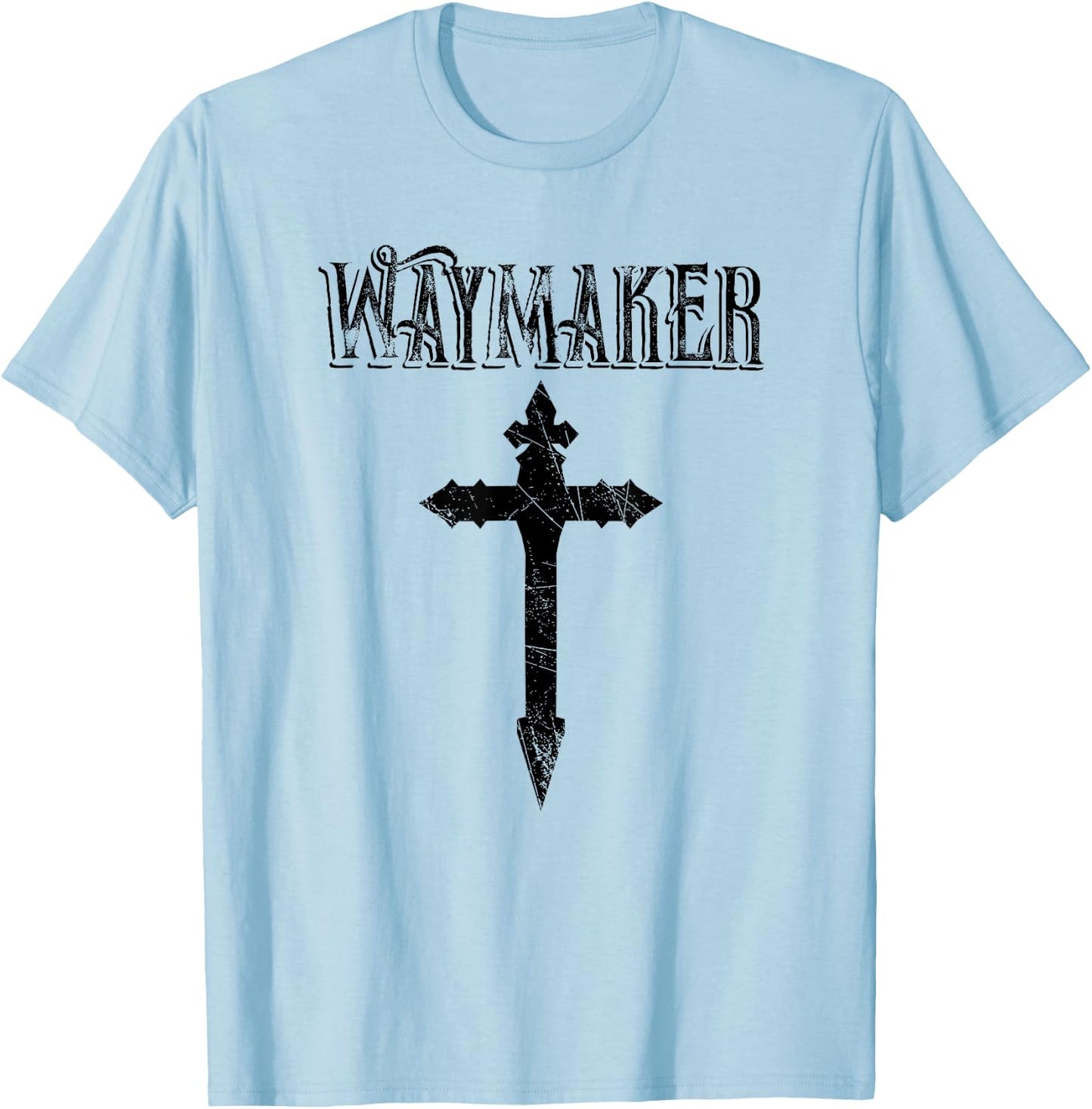 Waymaker Cross T-Shirt - T-Shirt | Light Blue