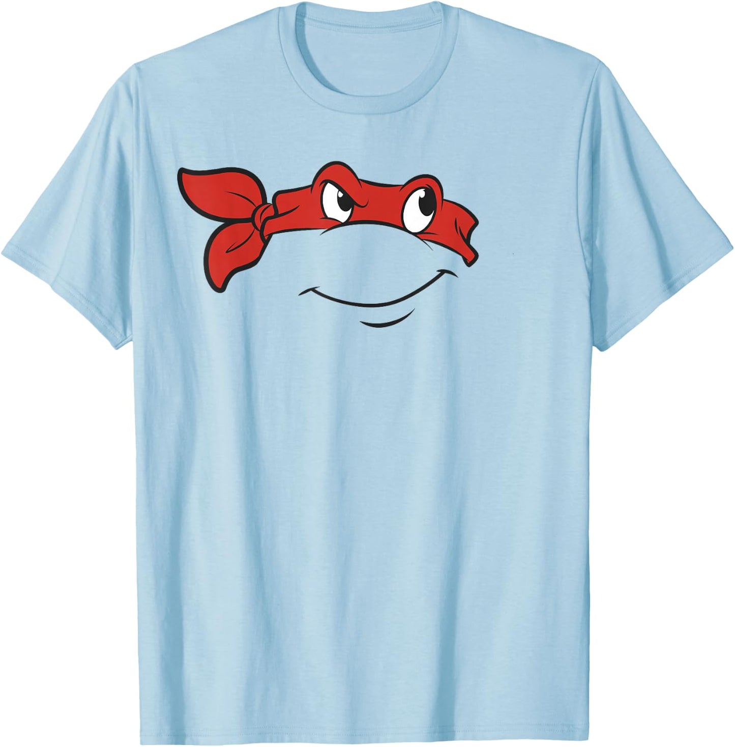 Teenage Mutant Ninja Turtles Raphael Big Face Costume T-Shirt - T-Shirt | Light Blue
