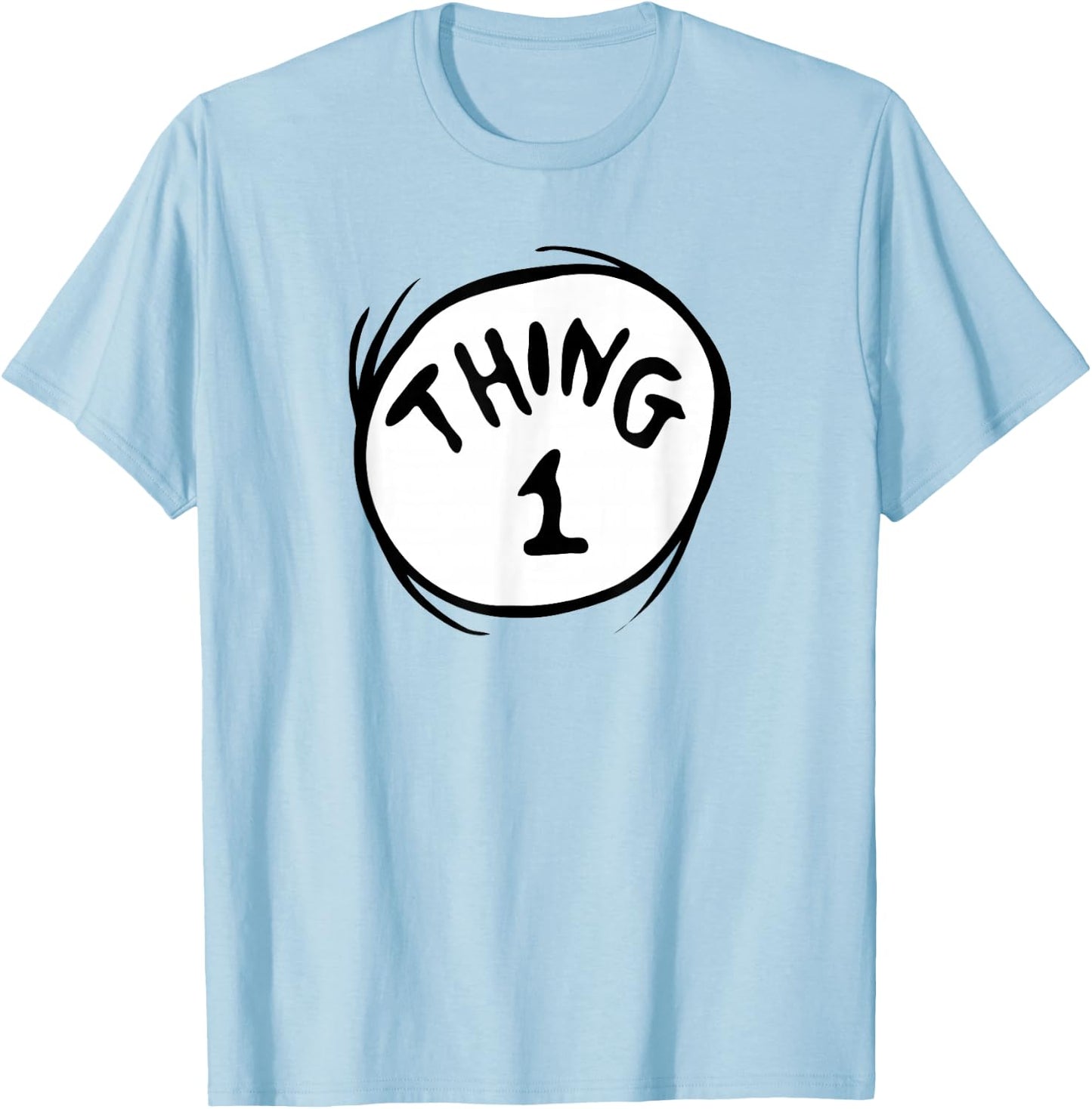 Dr. Seuss Thing 1 Emblem T-Shirt - T-Shirt | Light Blue