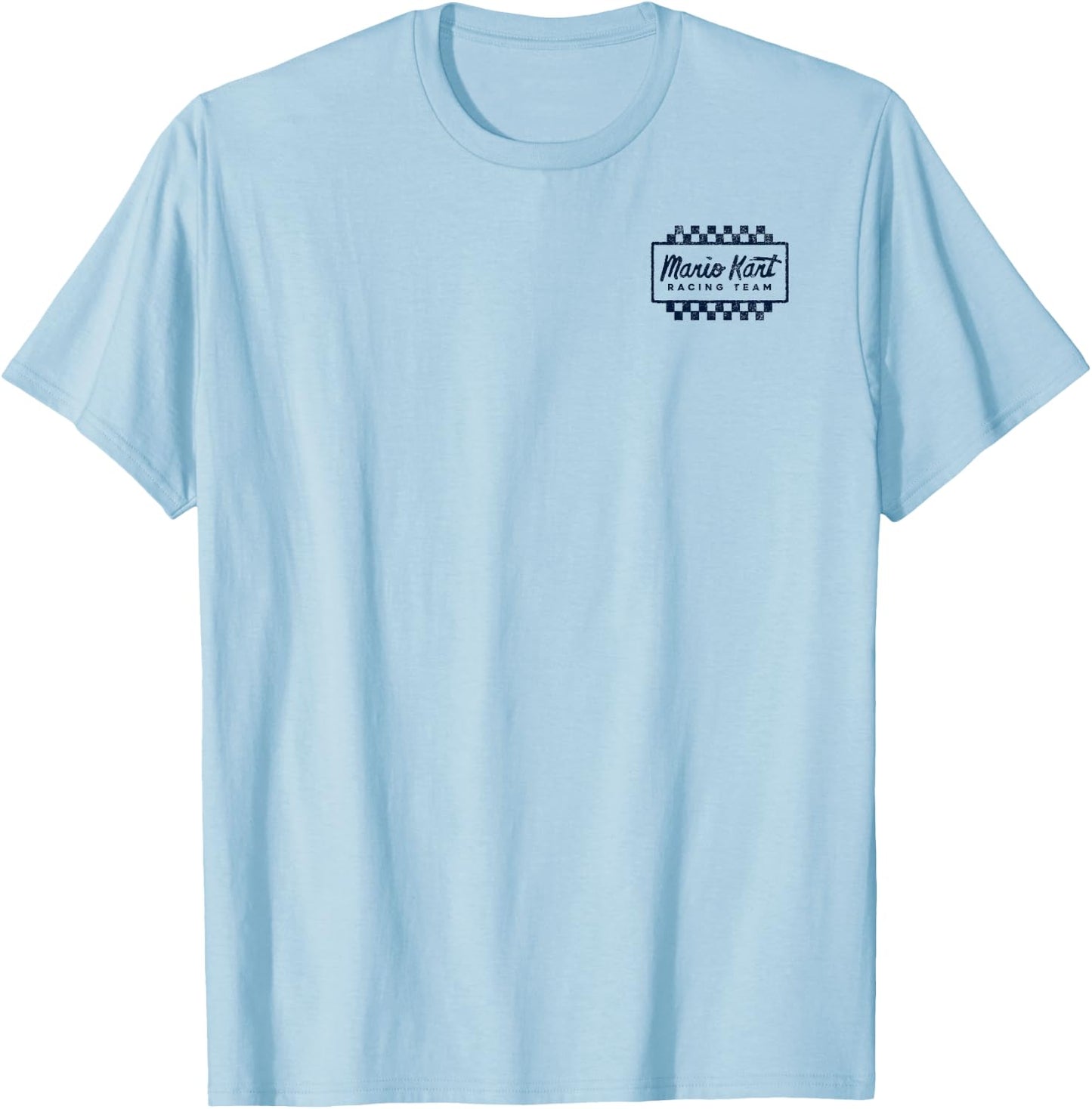 Mario Kart Racing Team Mario Drift Back Graphic T-Shirt - T-Shirt | Light Blue