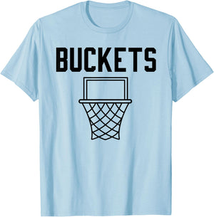 Bucket Getter - I GET Buckets Shirt #Basketball T-Shirt - T-Shirt | Light Blue