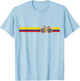 Colombian Cycling Shirt Colombia Flag Cyclist Bicycle Gift T-Shirt - T-Shirt | Light Blue